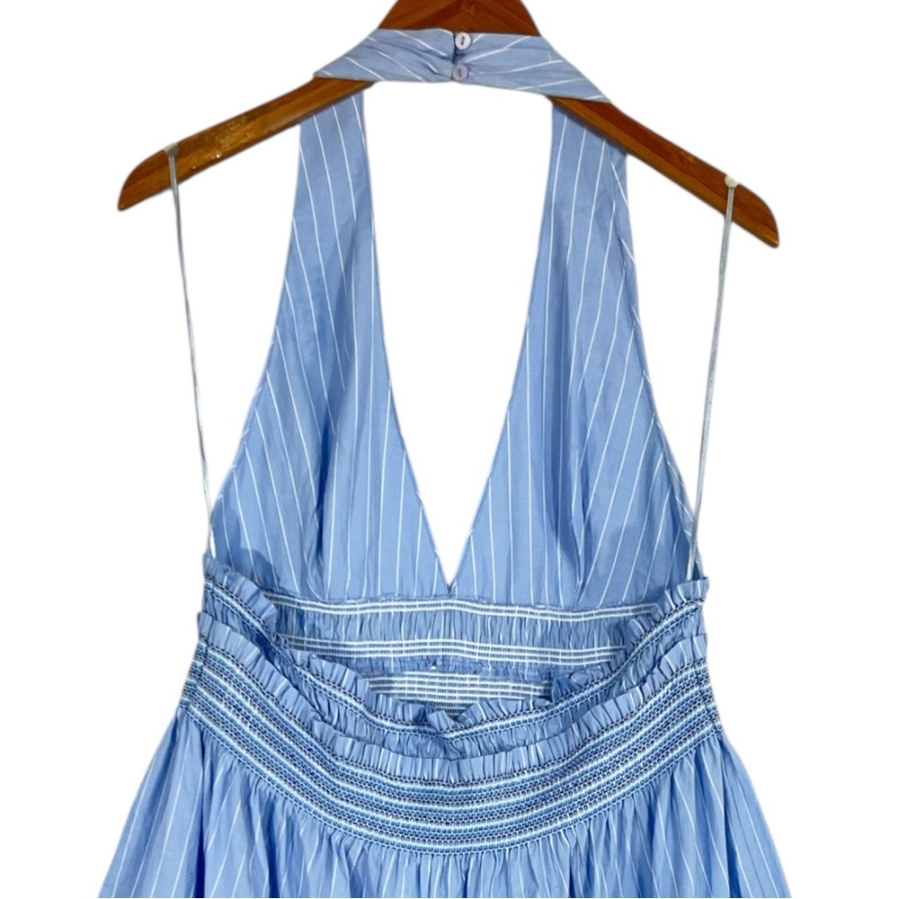 NWT Zara Striped Poplin Halter Mini Dress Size XL - Picture 10 of 10